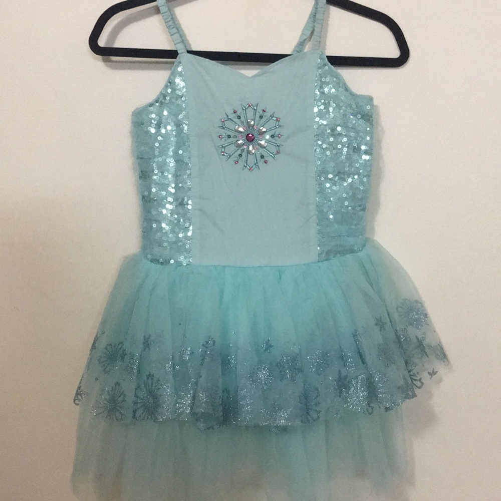 Blue Elsa Princess Summer Dress